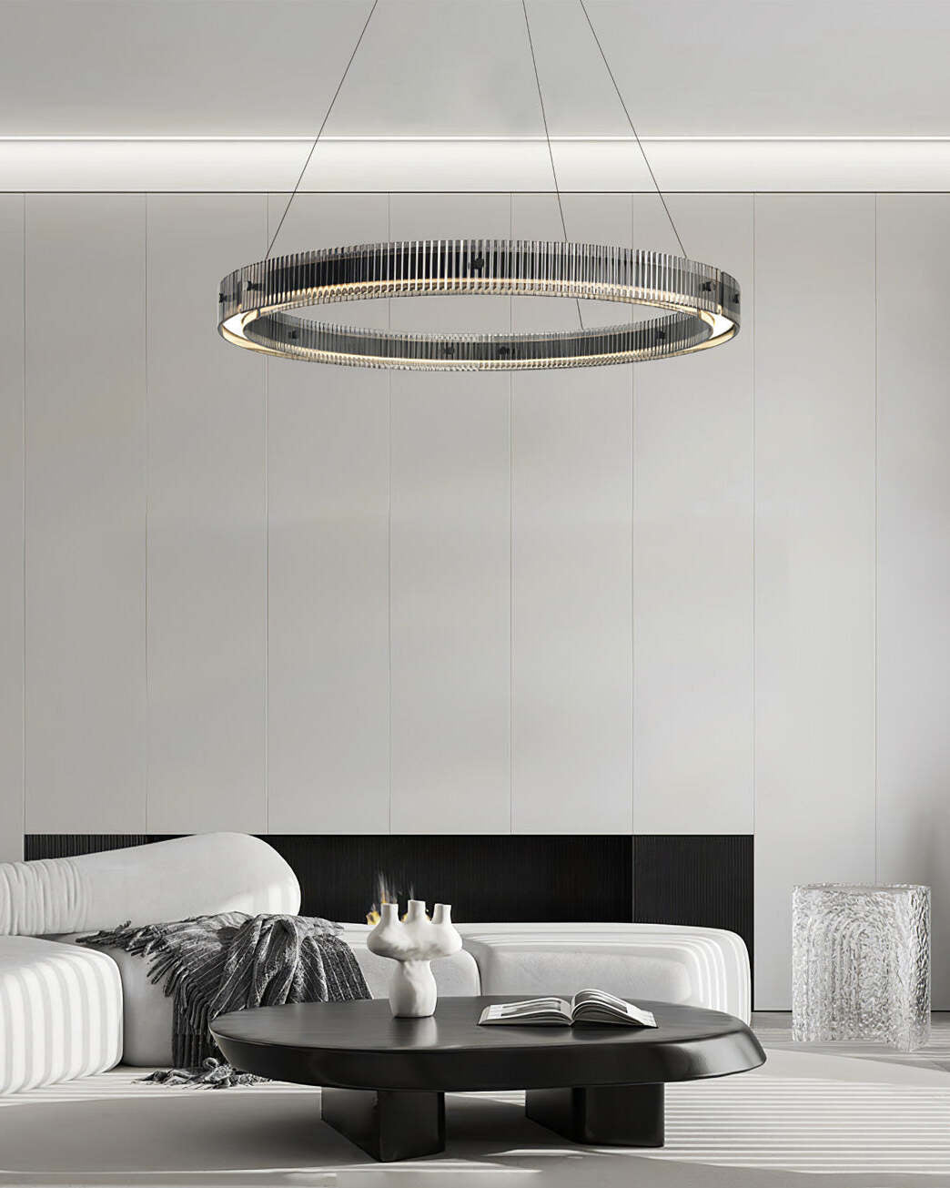 Merope Chandelier - Elegant Crystal Design with Adjustable Brightness
