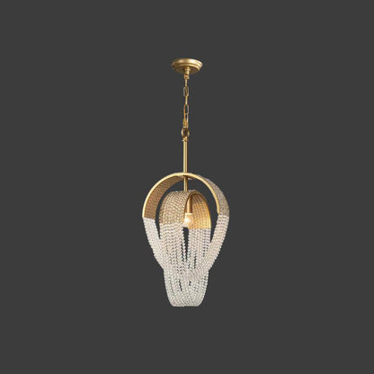 Elegant Mesh Crystal Chandelier with Adjustable Height & Energy-Effici