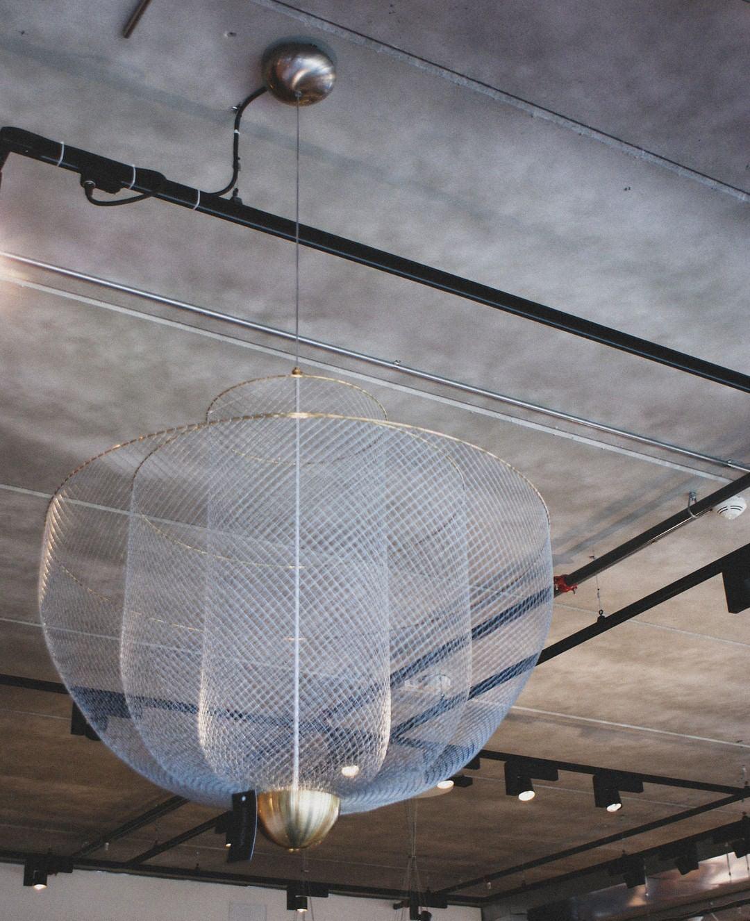 Meshmatics Modern Hanging Lamp with Adjustable Height & LED Bulbs