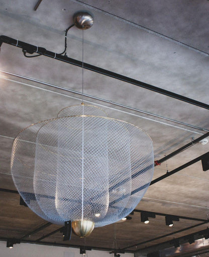 Meshmatics Modern Hanging Lamp with Adjustable Height & LED Bulbs