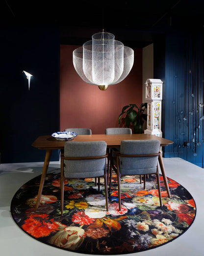 Meshmatics Modern Hanging Lamp with Adjustable Height & LED Bulbs