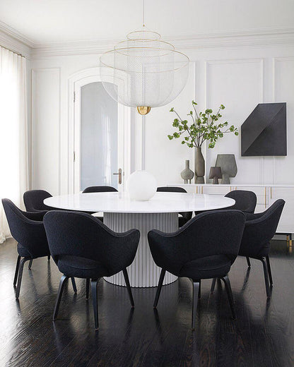 Meshmatics Modern Hanging Lamp with Adjustable Height & LED Bulbs