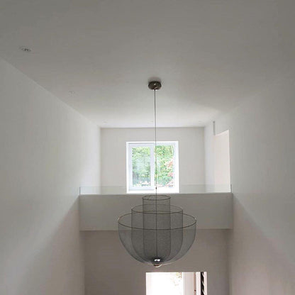 Meshmatics Modern Hanging Lamp with Adjustable Height & LED Bulbs