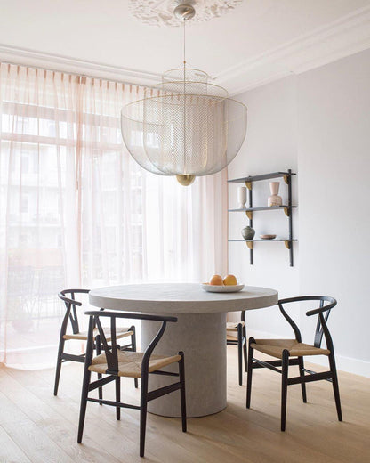 Meshmatics Modern Hanging Lamp with Adjustable Height & LED Bulbs
