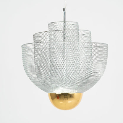 Meshmatics Modern Hanging Lamp with Adjustable Height & LED Bulbs