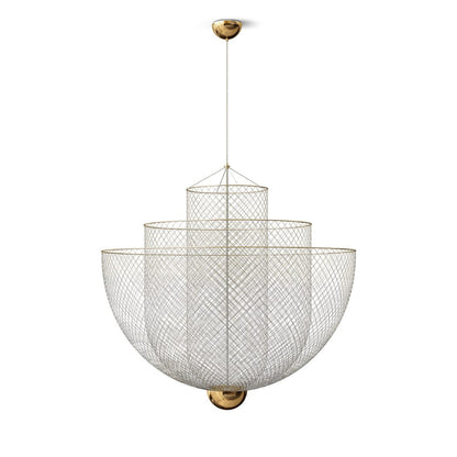 Meshmatics Modern Hanging Lamp with Adjustable Height & LED Bulbs