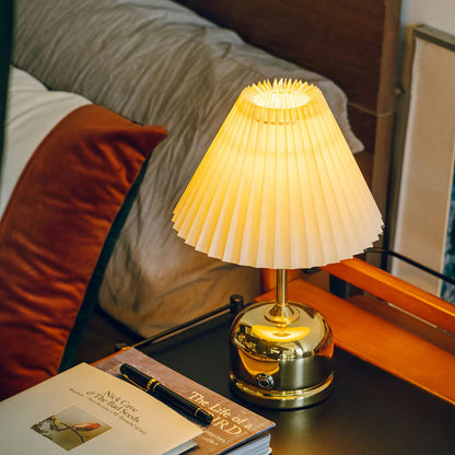 Antique Metal Table Lamp with Adjustable Brightness and Elegant Design