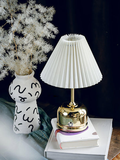 Antique Metal Table Lamp with Adjustable Brightness and Elegant Design