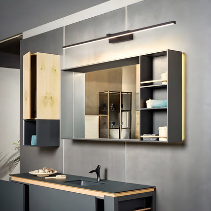 Professional Metal Linear Mirror Wall Light with Dimmable LED and Adju