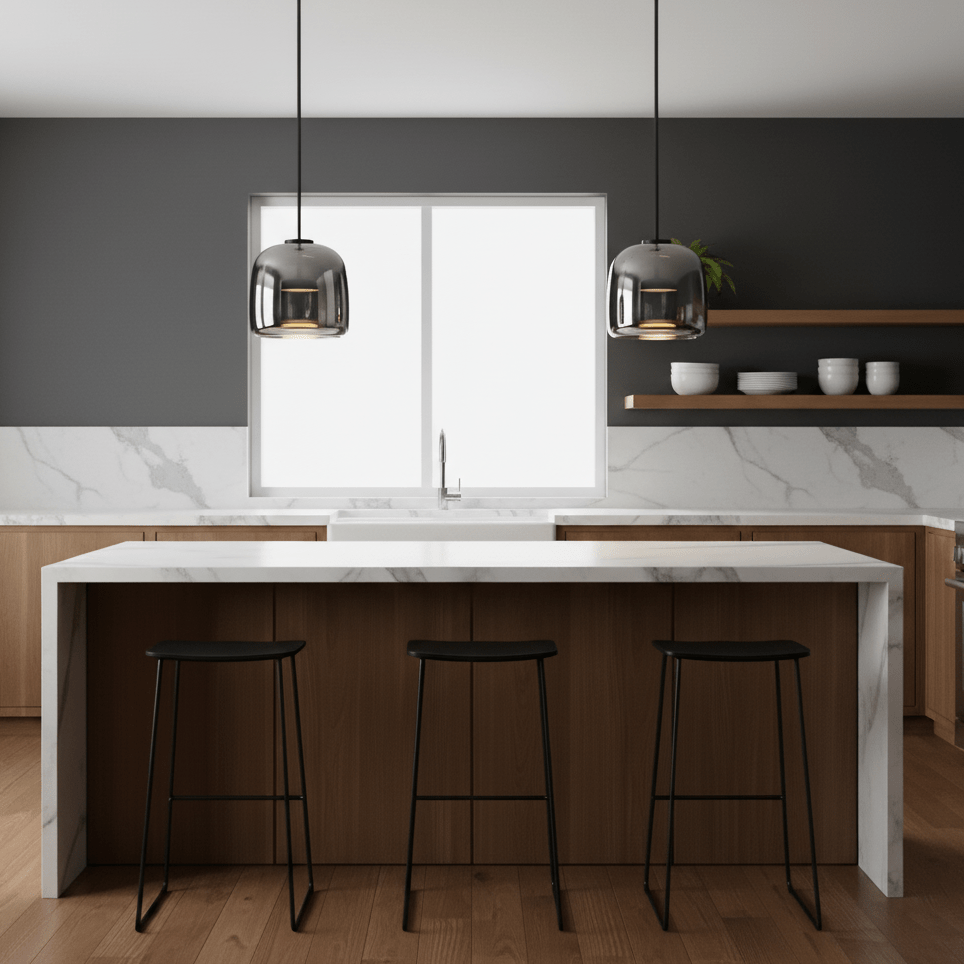 Metro Sphere Glass Pendant Lamp Position 8