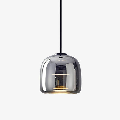 Glass Sphere Pendant Lamp with Adjustable Height — front view