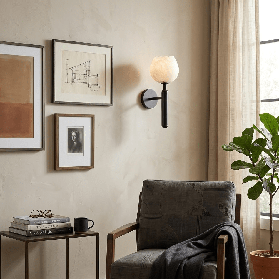 Mian Alabaster Wall Lamp - Elegant Design with Soft Glow & Easy Instal