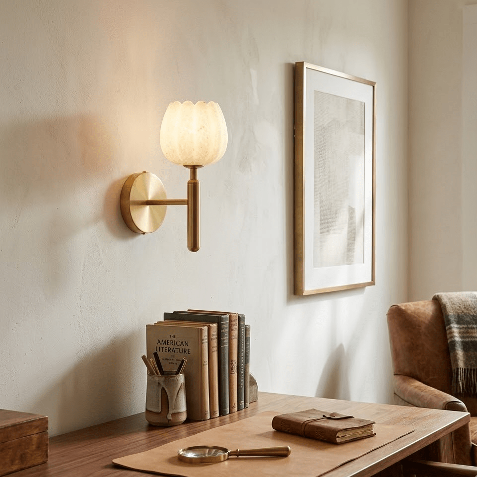 Mian Alabaster Wall Lamp - Elegant Design with Soft Glow & Easy Instal