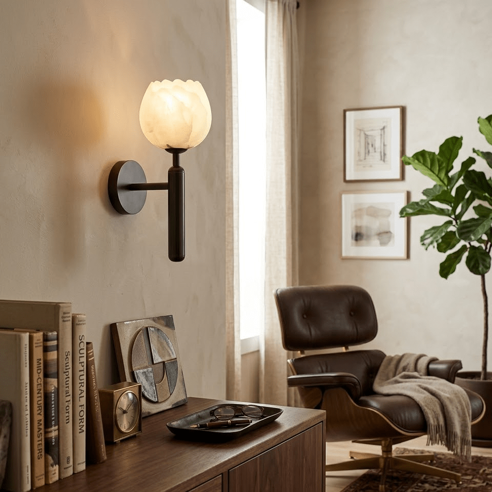 Mian Alabaster Wall Lamp - Elegant Design with Soft Glow & Easy Instal