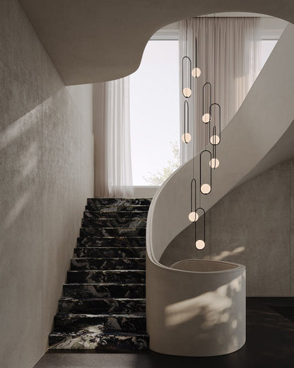 Mila Combination Chandelier - Modern Design with Adjustable Arms & LED