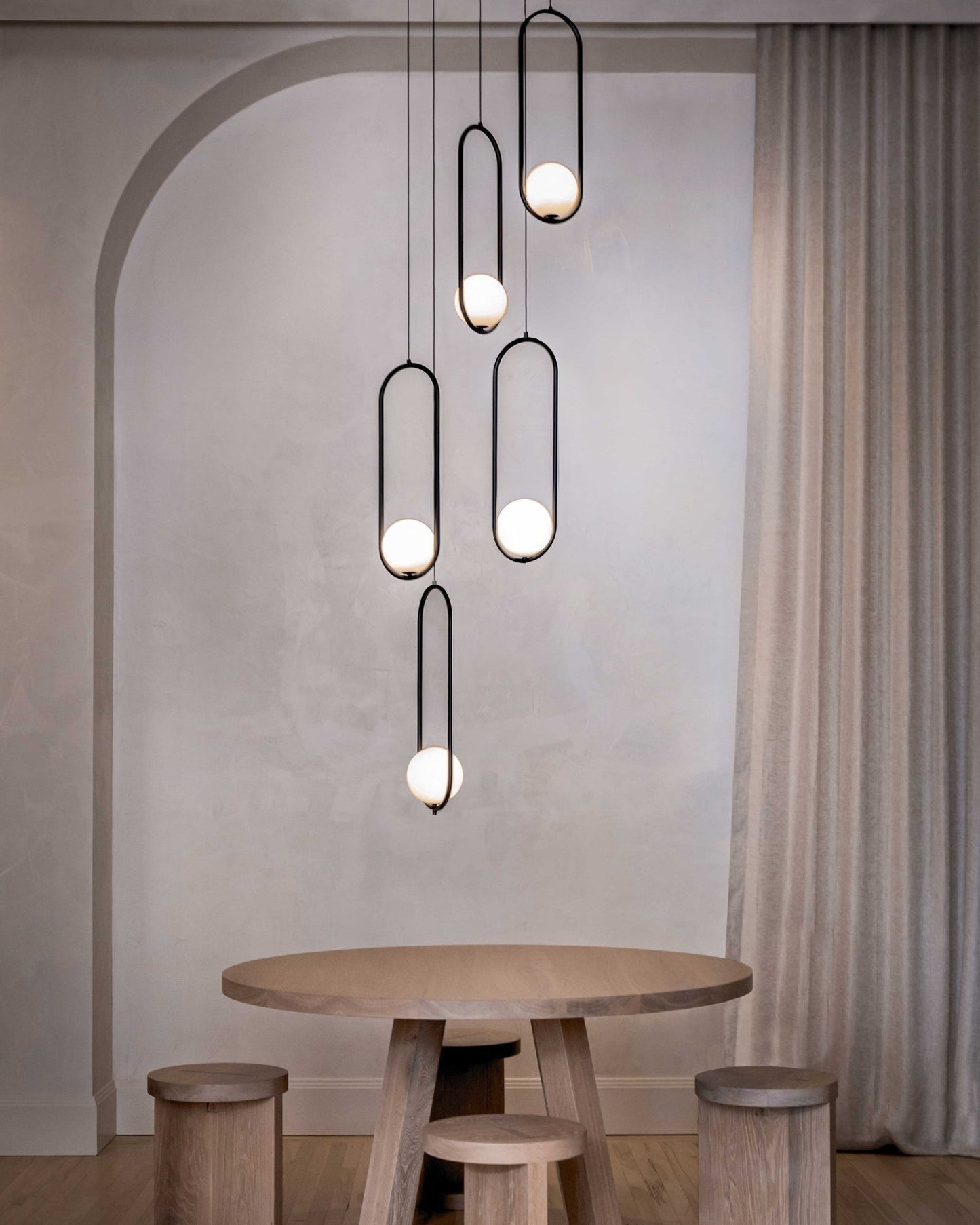 Mila Combination Chandelier - Modern Design with Adjustable Arms & LED