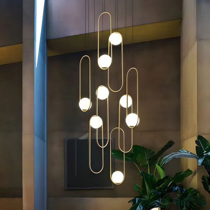 Mila Combination Chandelier - Modern Design with Adjustable Arms & LED