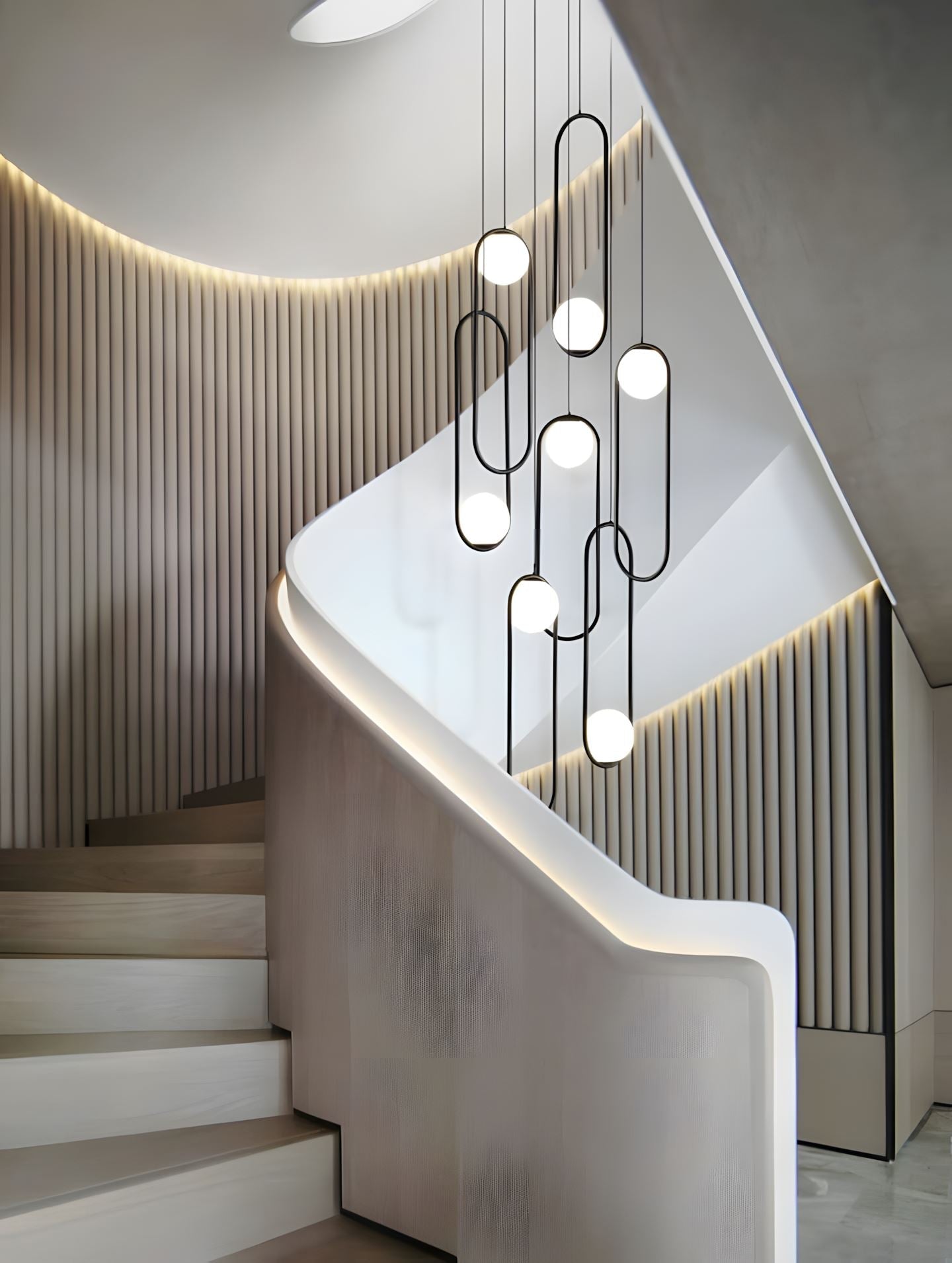Mila Combination Chandelier - Modern Design with Adjustable Arms & LED