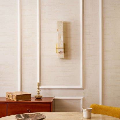 Milan Alabaster Wall Sconce - Elegant Design with Adjustable Brightnes