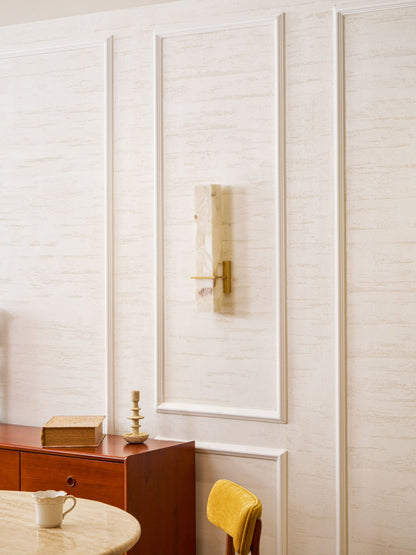 Milan Alabaster Wall Sconce - Elegant Design with Adjustable Brightnes
