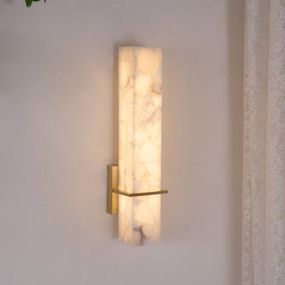 Milan Alabaster Wall Sconce - Elegant Design with Adjustable Brightnes