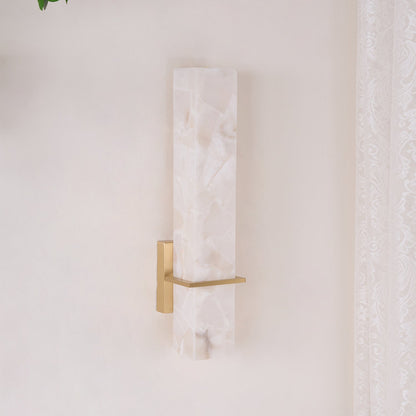 Milan Alabaster Wall Sconce - Elegant Design with Adjustable Brightnes