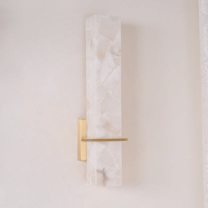 Milan Alabaster Wall Sconce - Elegant Design with Adjustable Brightnes