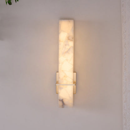 Milan Alabaster Wall Sconce - Elegant Design with Adjustable Brightnes
