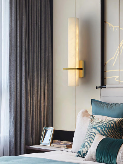 Milan Alabaster Wall Sconce - Elegant Design with Adjustable Brightnes