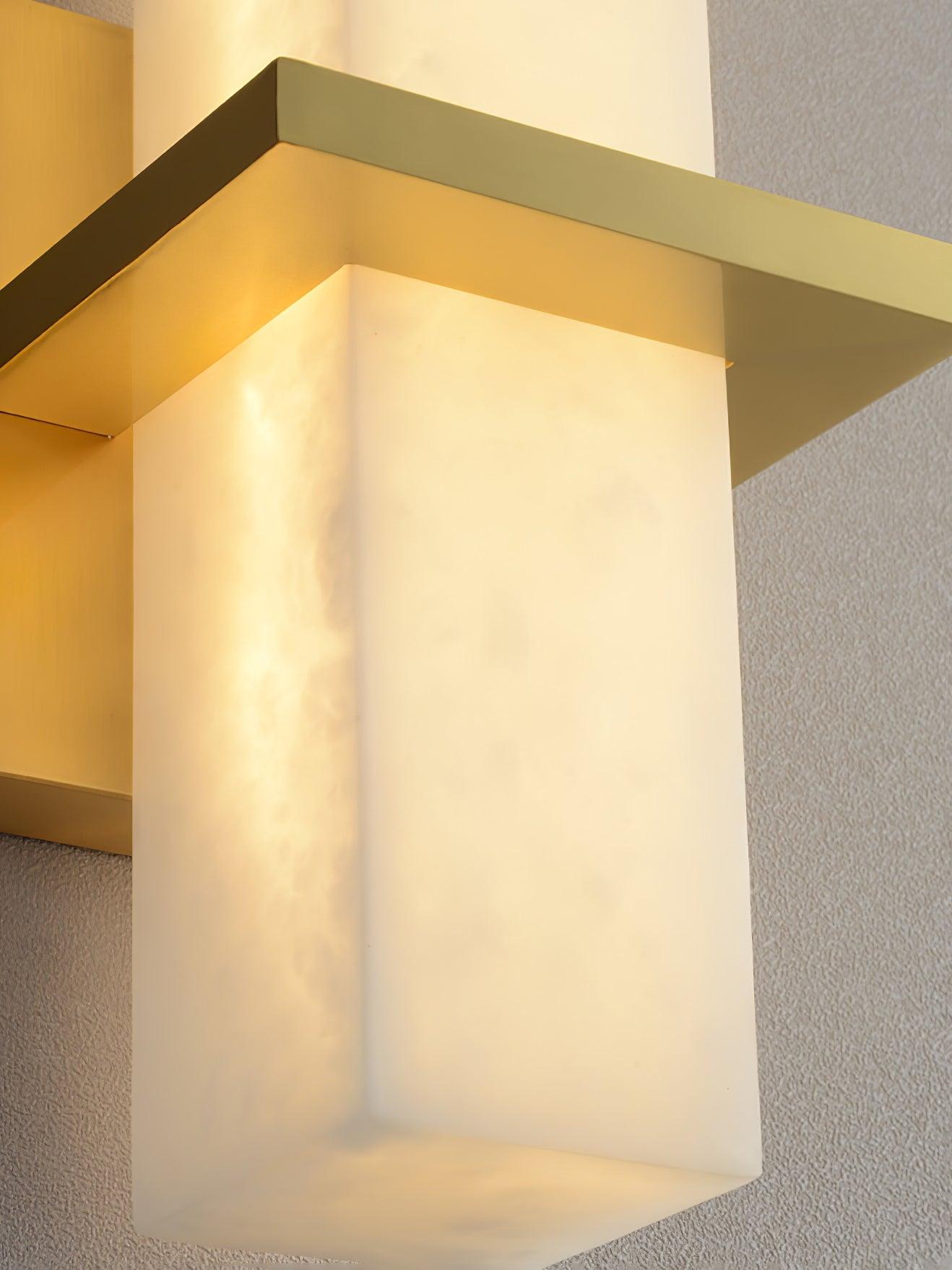 Milan Alabaster Wall Sconce - Elegant Design with Adjustable Brightnes