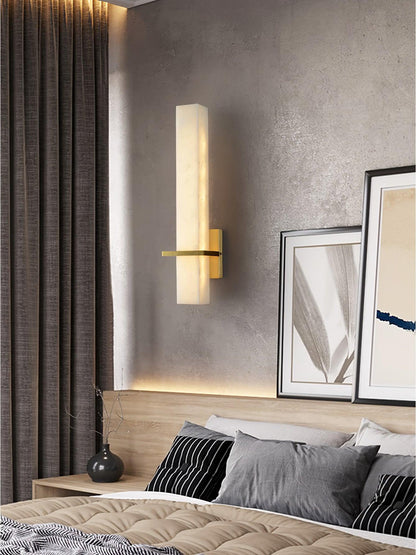 Milan Alabaster Wall Sconce - Elegant Design with Adjustable Brightnes