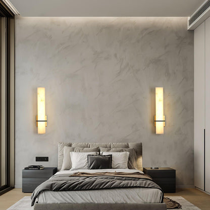 Milan Alabaster Wall Sconce - Elegant Design with Adjustable Brightnes