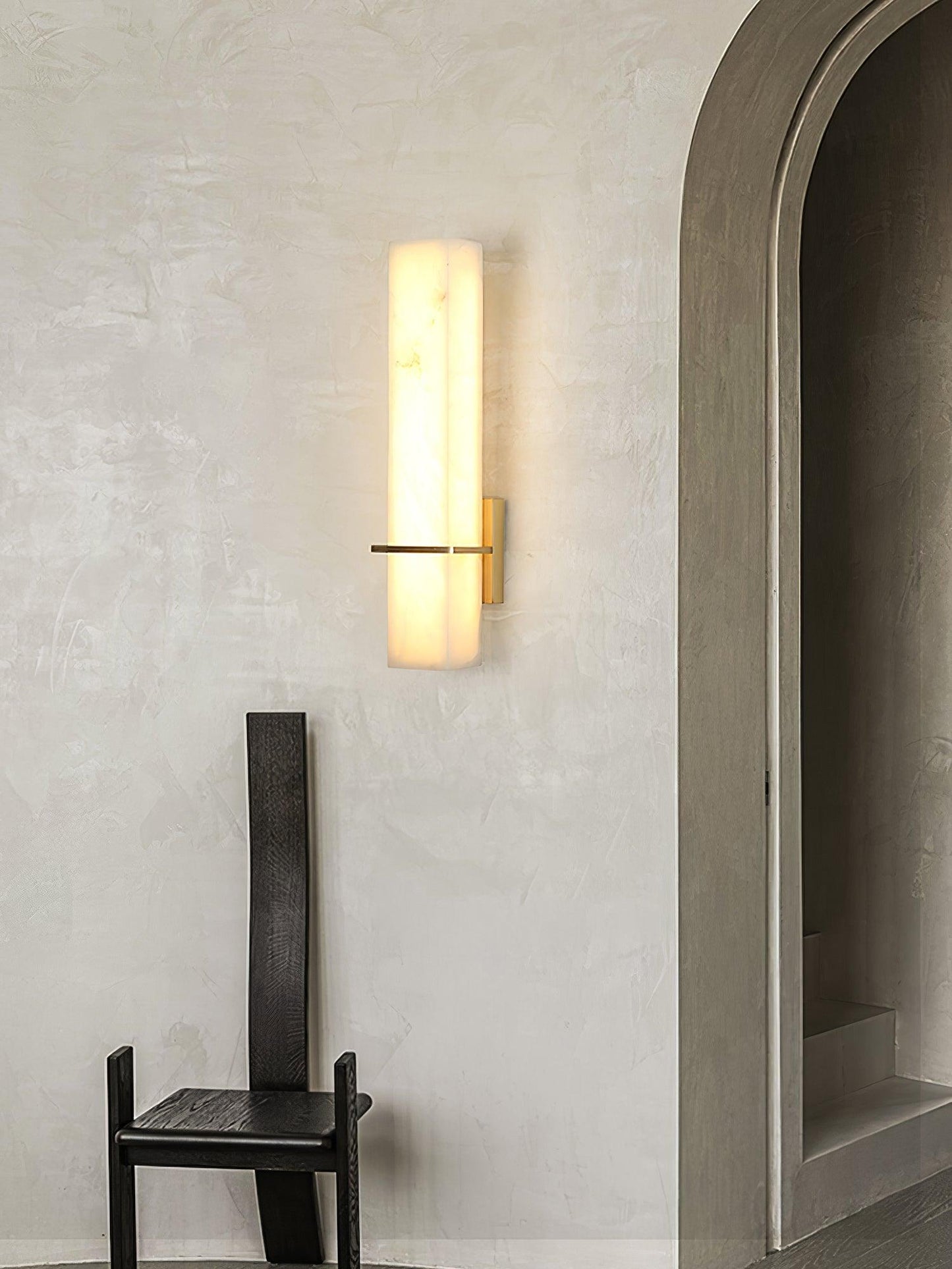 Milan Alabaster Wall Sconce - Elegant Design with Adjustable Brightnes