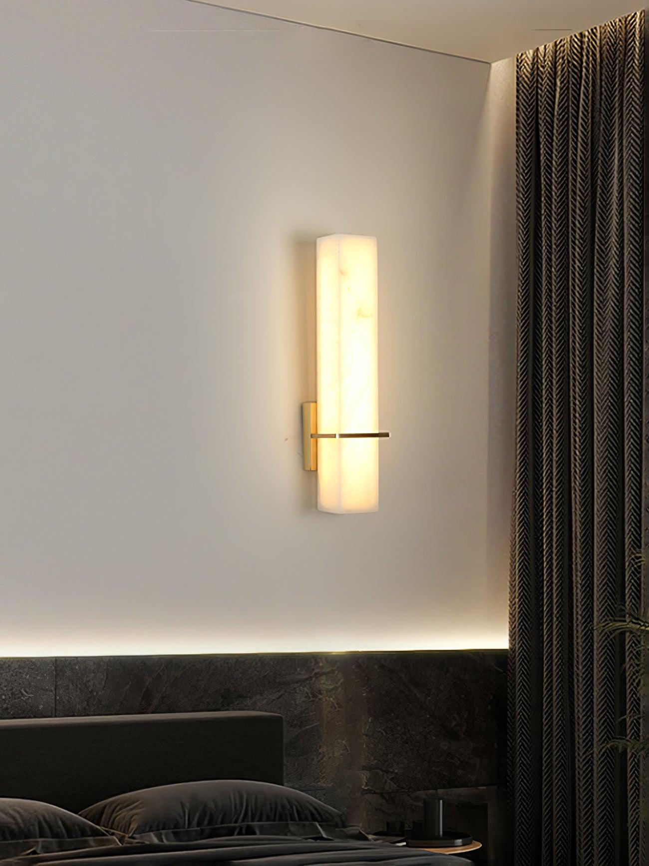 Milan Alabaster Wall Sconce - Elegant Design with Adjustable Brightnes