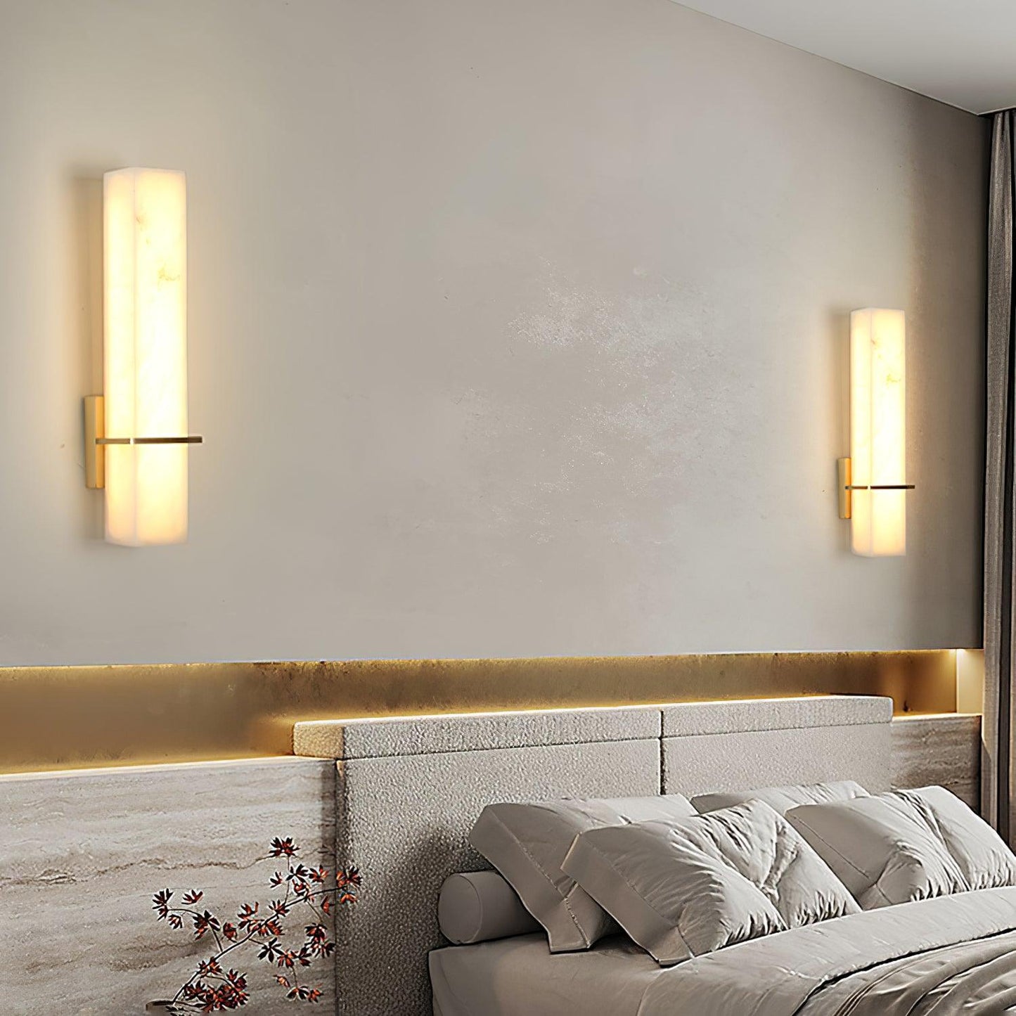 Milan Alabaster Wall Sconce - Elegant Design with Adjustable Brightnes
