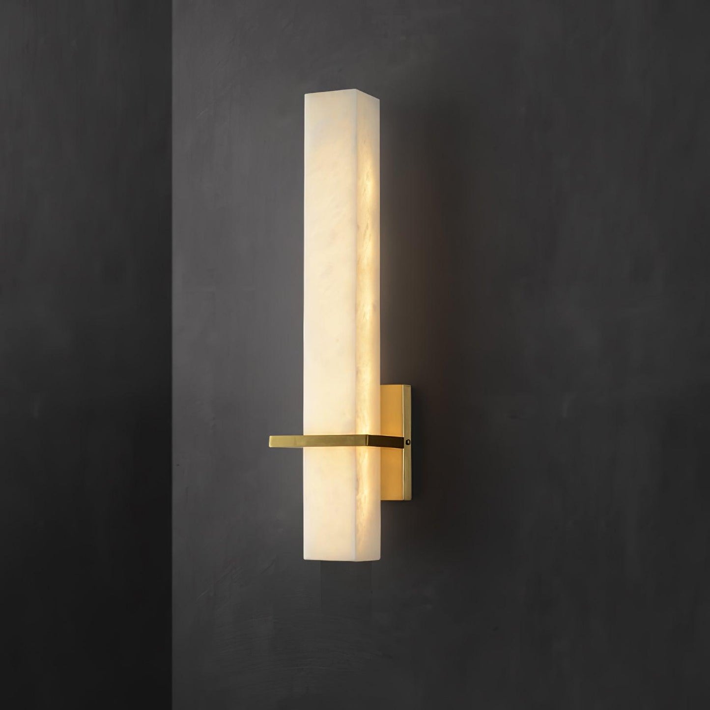 Milan Alabaster Wall Sconce - Elegant Design with Adjustable Brightnes