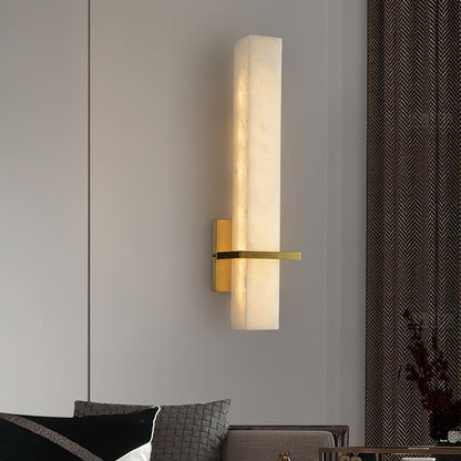 Milan Alabaster Wall Sconce - Elegant Design with Adjustable Brightnes