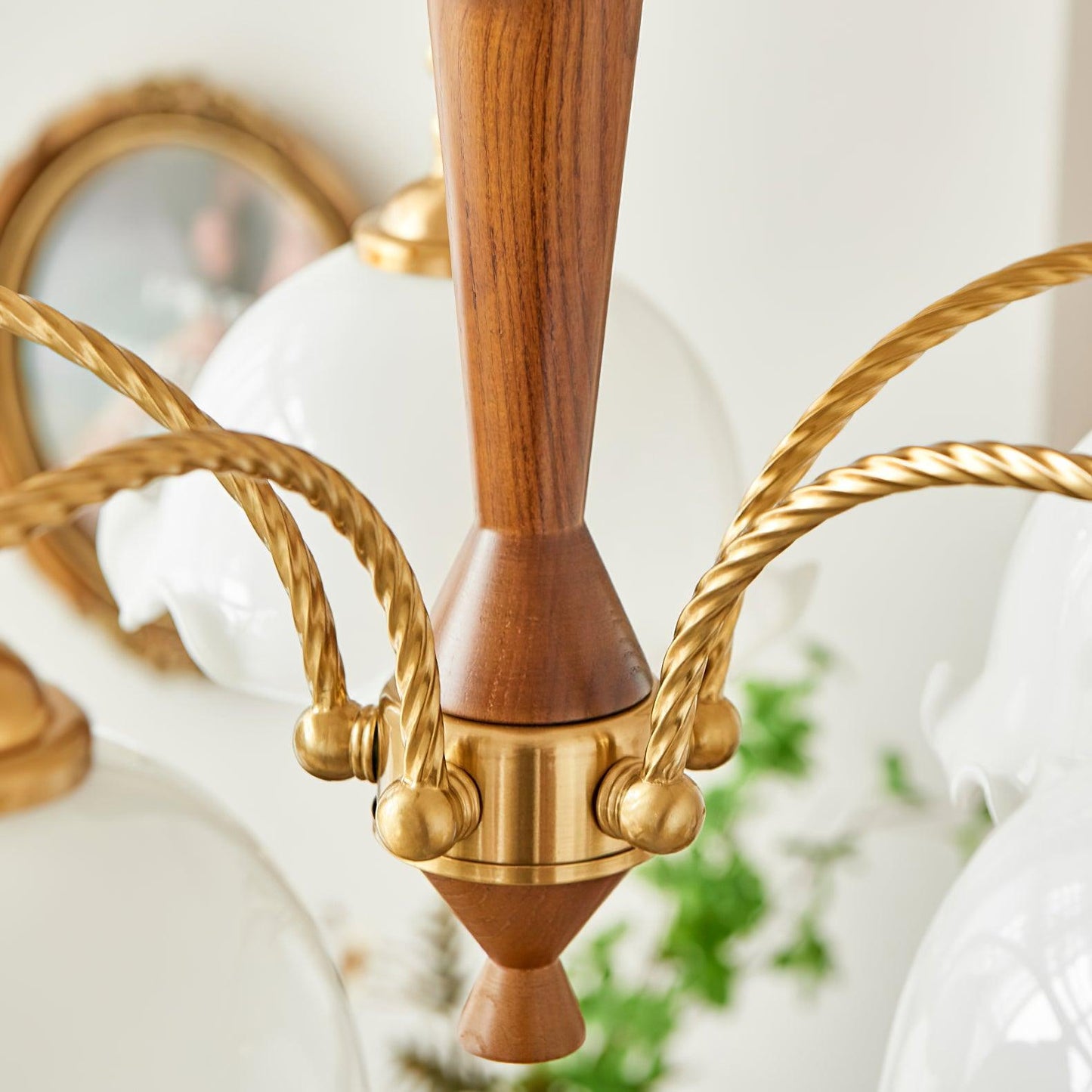 Elegant Milky Flower Chandelier - Adjustable Height, Soft Glow Lightin