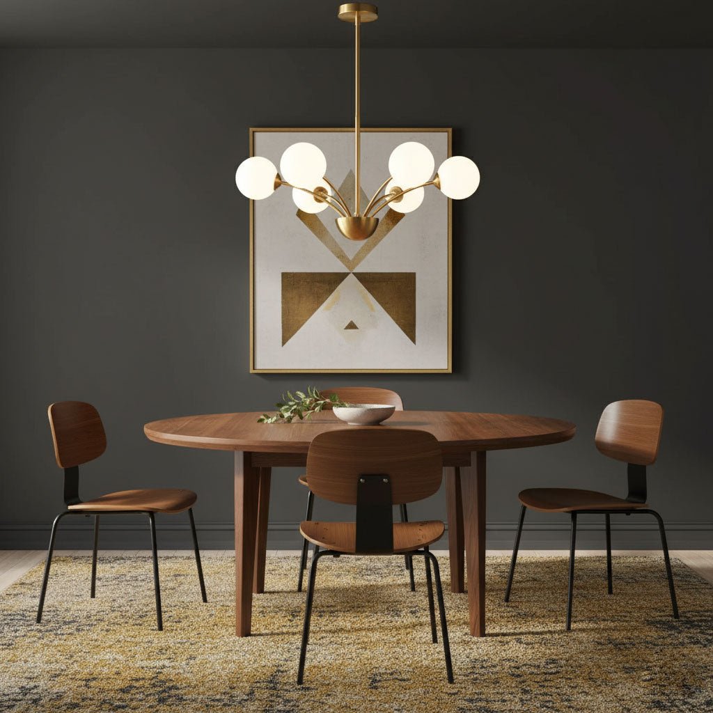 Millender Chandelier - Elegant 6-Light Design with Adjustable Height