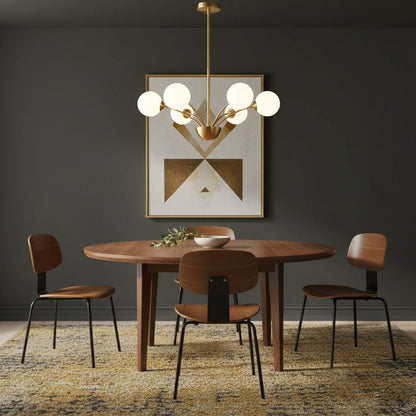 Millender Chandelier - Elegant 6-Light Design with Adjustable Height