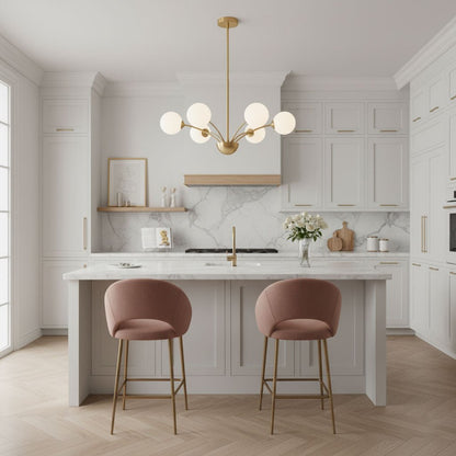 Millender Chandelier - Elegant 6-Light Design with Adjustable Height