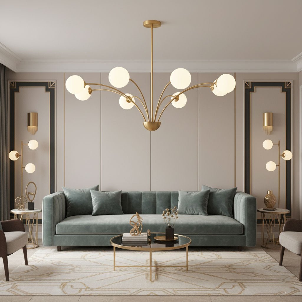 Millender Chandelier - Elegant 6-Light Design with Adjustable Height