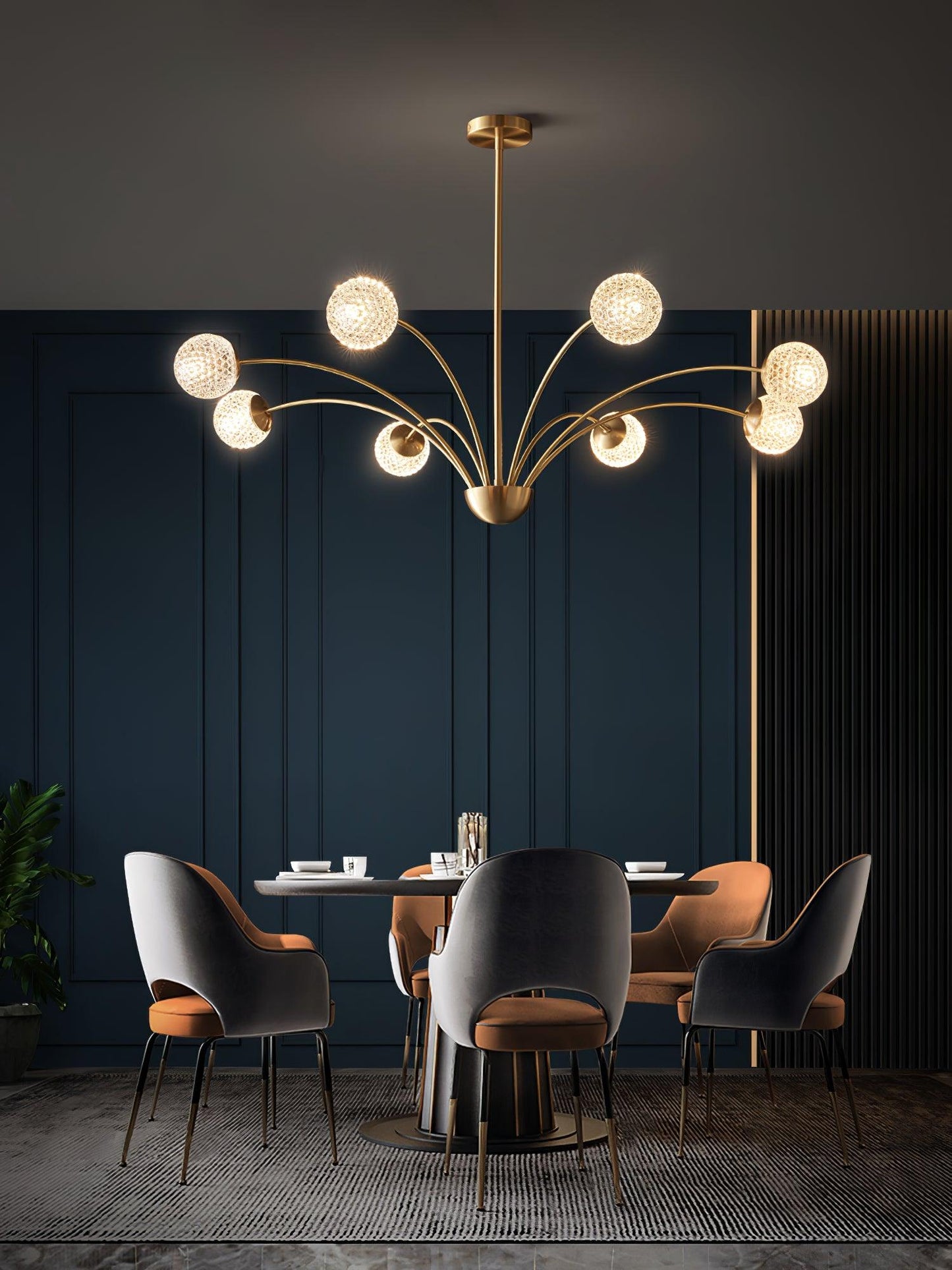 Millender Chandelier - Elegant 6-Light Design with Adjustable Height