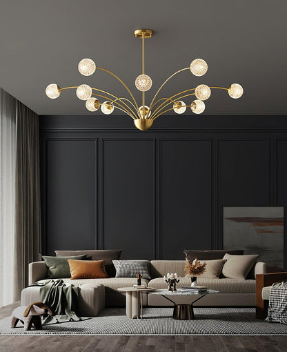 Millender Chandelier - Elegant 6-Light Design with Adjustable Height