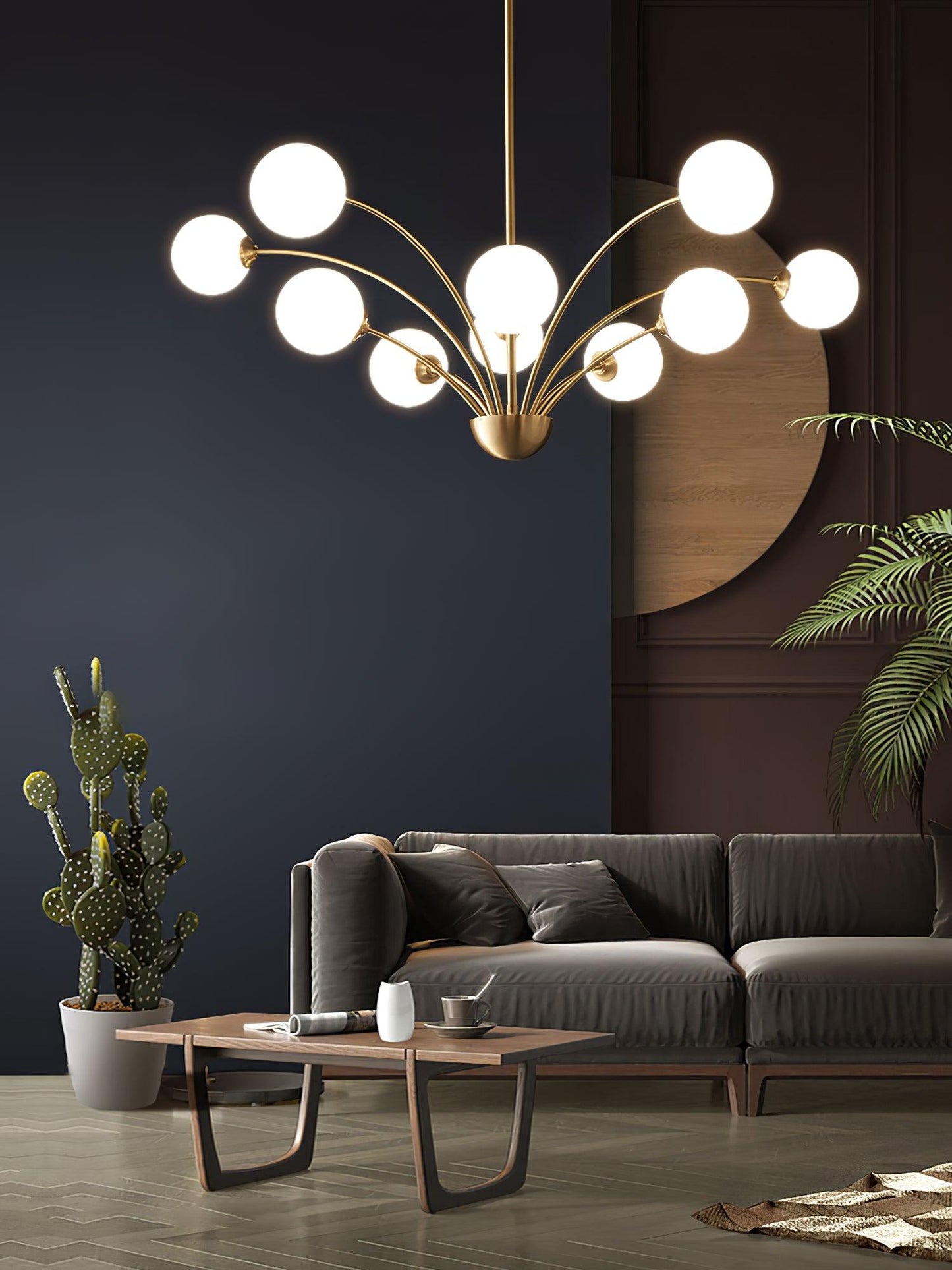Millender Chandelier - Elegant 6-Light Design with Adjustable Height