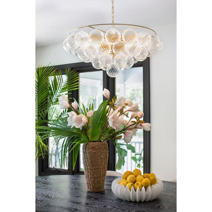 Mimi Chandelier - Elegant Crystal Design with Adjustable Height and Di