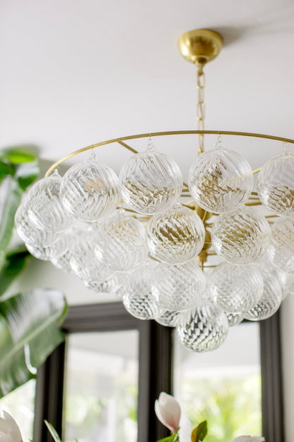 Mimi Chandelier - Elegant Crystal Design with Adjustable Height and Di