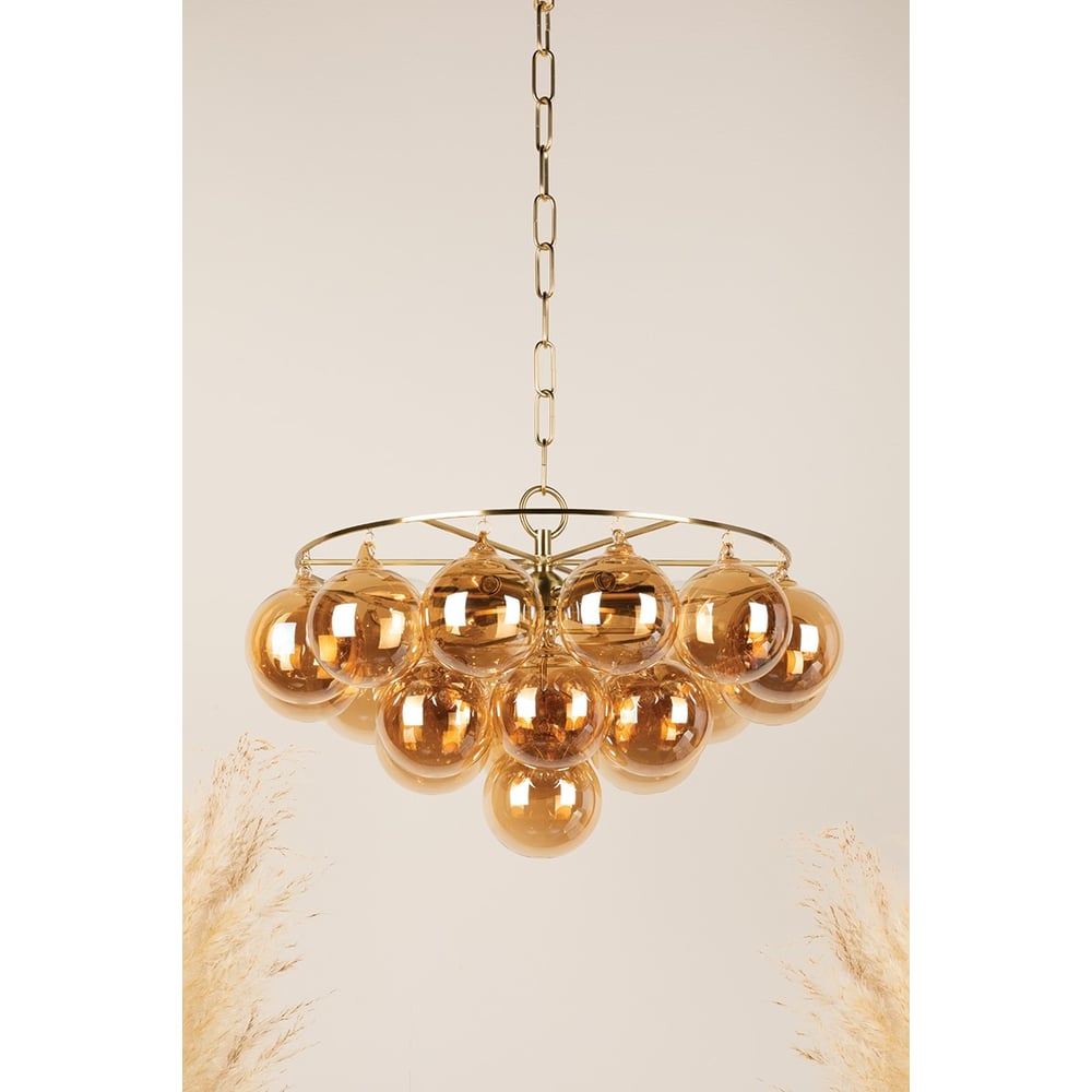 Mimi Chandelier - Elegant Crystal Design with Adjustable Height and Di
