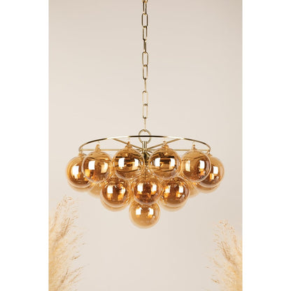 Mimi Chandelier - Elegant Crystal Design with Adjustable Height and Di