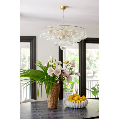 Mimi Chandelier - Elegant Crystal Design with Adjustable Height and Di